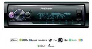 RADIO SAMOCHODOWE PIONEER MVH-S510BT USB+BT BEZ CD MITRAX+MULTICOLOR